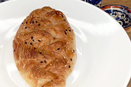 Самса с курицей и картошкой