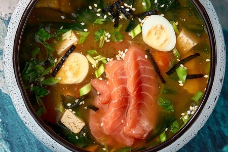 Мисо-суп с лососем