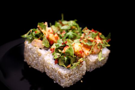 Ролл Руккола с креветками