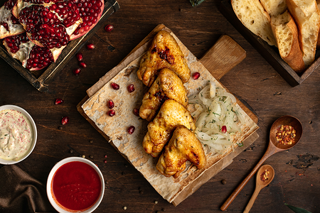 Шашлык из куриных крыльев