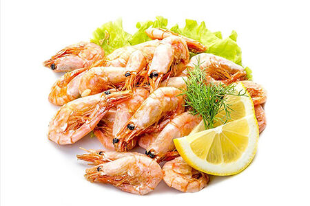 Креветки отварные