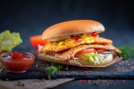 Чикен Бургер Двойной