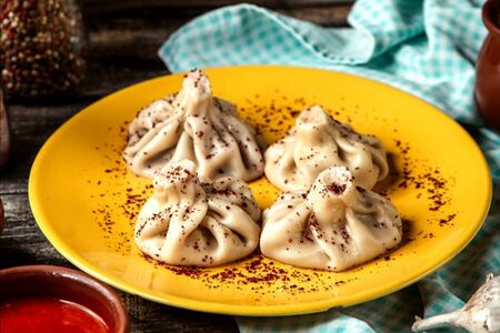 Хинкали с зеленью