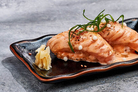 Ментайко с лососем