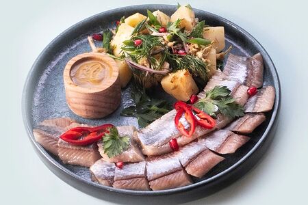 Сельдь с картофелем