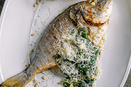 Дорадо на гриле