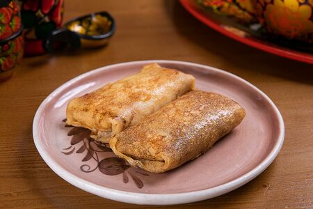 Блины с мясным фаршем и луком