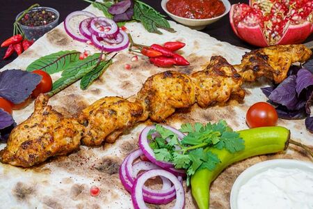 Бедро индейки на углях