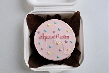 Бенто-торт на день рождения ребенку с сердечками