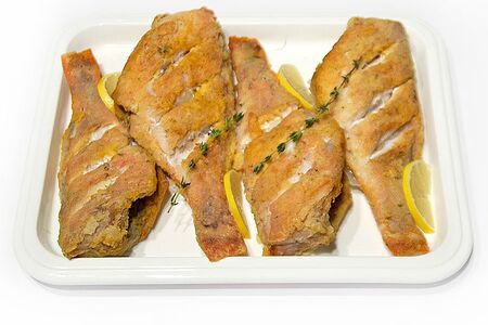 Жареный окунь