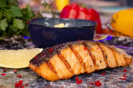 Стейк лосось