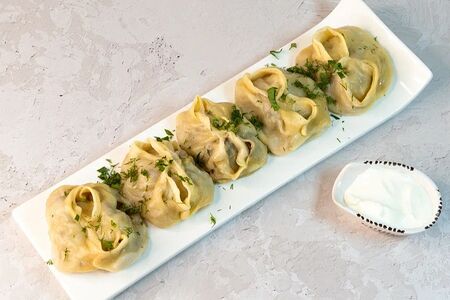 Манты с говядиной