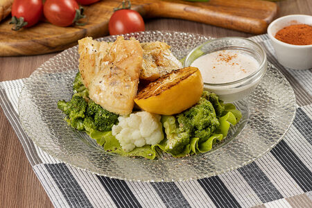 Судак под сливочным соусом