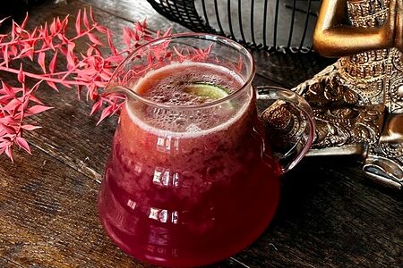 Напиток малиновый с лаймом