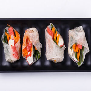 Хрустящие рисовые рулетики