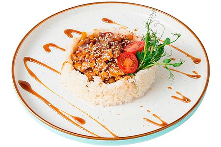 Семга в кисло сладком соусе