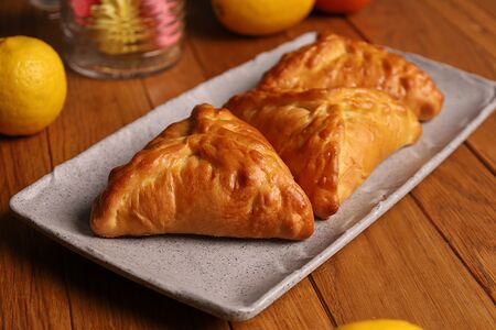 Эчпочмак с картофелем и мясным фаршем