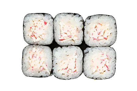 Классический ролл с крабом