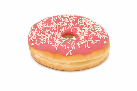 Донат клубничный