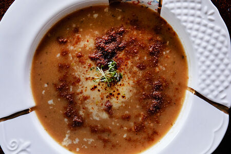 Луковый мисо-суп и бородинская земля