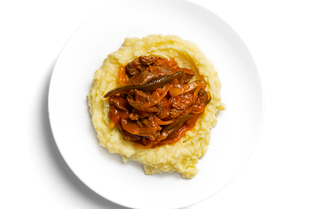 Азу из говядины с картофельным пюре