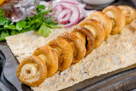 Шашлык из шампиньонов