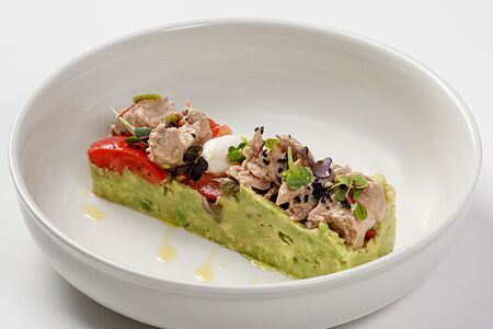 Салат с печенью мурманской трески