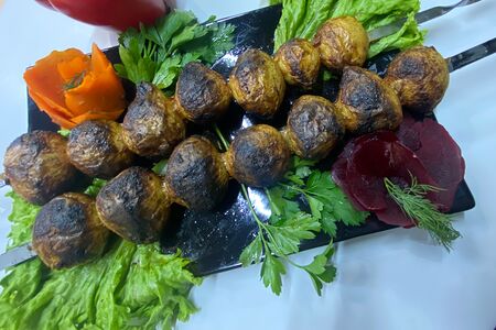 Картошка на мангале