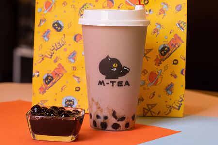 Овалтин с шариками тапиоки