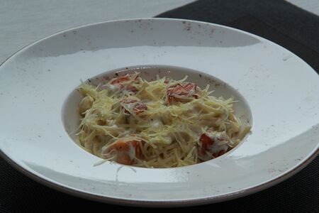 Паста с лососем