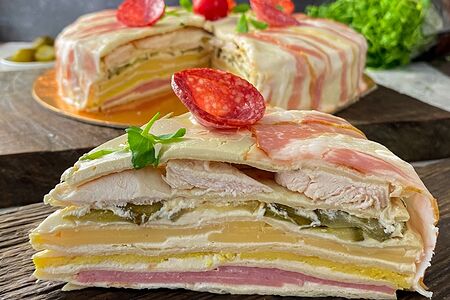 Мясной торт 4 мяса L