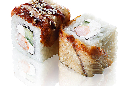 Ролл Канада с креветкой