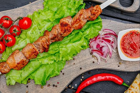 Шашлык из cвинoй шеи