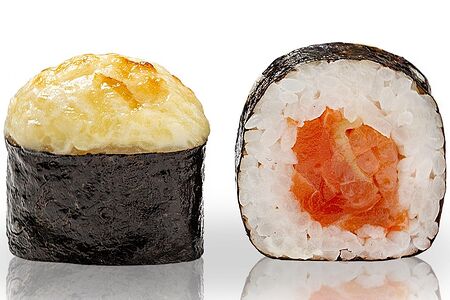 Ролл Сяке маки запеченный