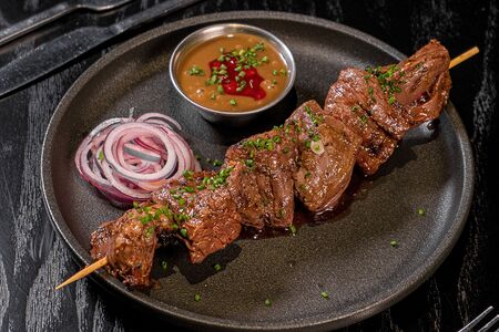 Шашлык из мраморной говядины