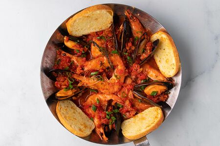 Соте из морепродуктов