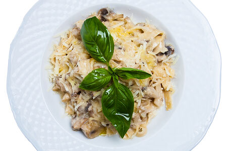 Феттучини с грибами и трюфельным маслом