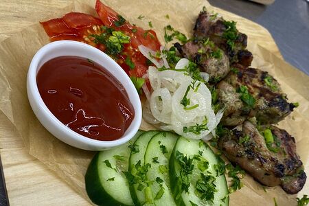 Шашлык куриный на гриле