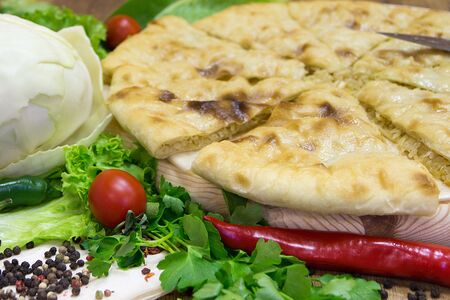 Пирог с сыром и капустой