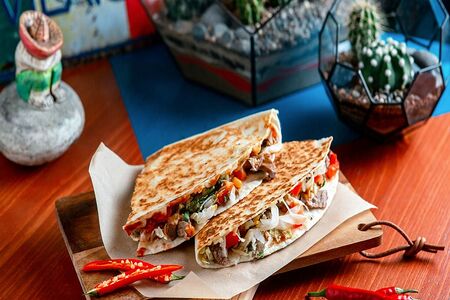 Кесадилья с говядиной