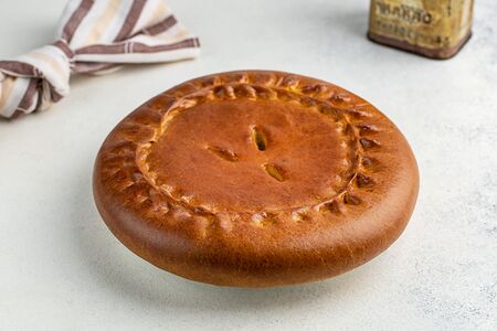 Пирог курица и грибы