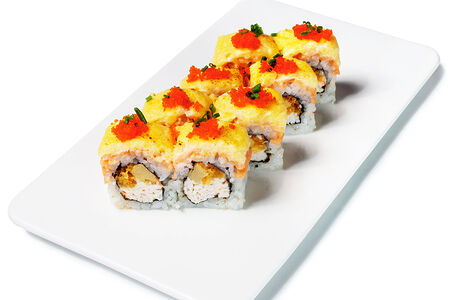 Ролл запеченный с лососем