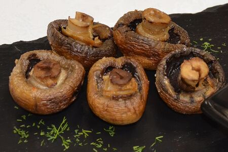 Шампиньоны на гриле