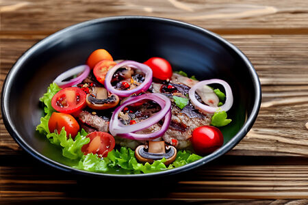 Стейк салат