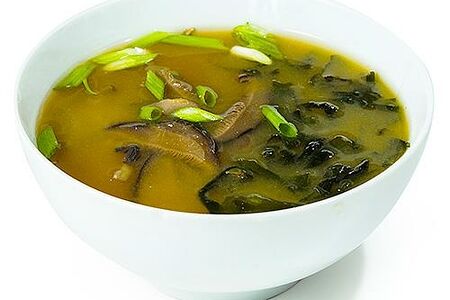 Мисо суп с грибами