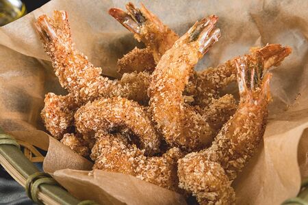 Хрустящие тигровые креветки