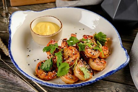 Креветки в соусе унаги