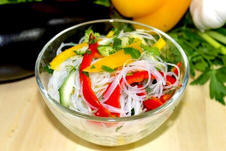 Фунчоза с овощами