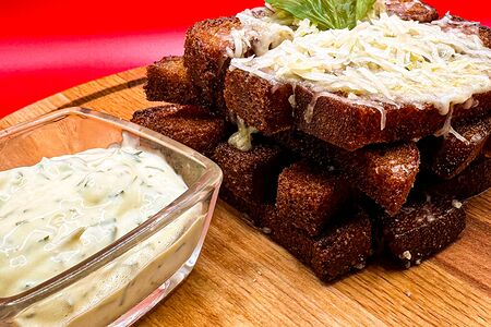 Гренки с сыром