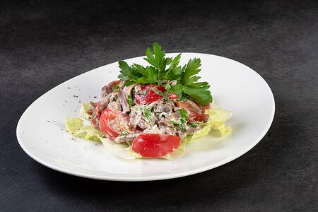 Салат с говяжьим языком